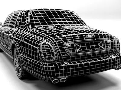 BENTLEY ARNAGE 2005 Low-poly 3D model