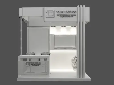 Booth Exhibition Stand a487b  3D model