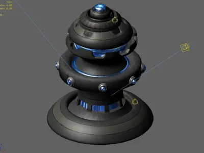 Mechanical decorative objects 01 3D model