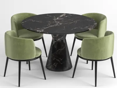 Eichholtz Dining table Turner and Filmore 3D model