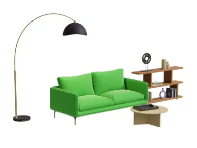 livingroom set vol3 3D model