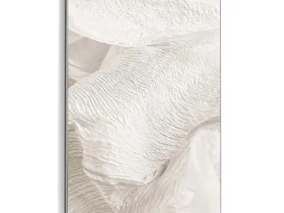 Plaster Two Photo Frame 417 Low-poly 3D model