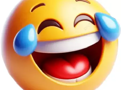 3D Laughing Emoji with Tears of Joy 3D model