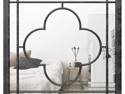 Fiqueroa Square Wall Accent Mirror CHPS1205 3D model