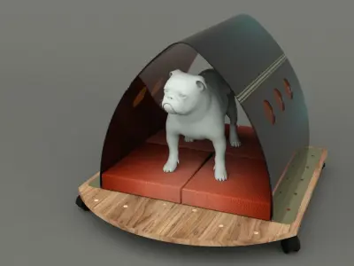 Dog House Project - House 02 Low-poly 3D model