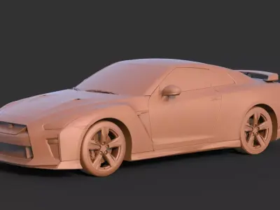 Nissan GT-R 2008 3D print model