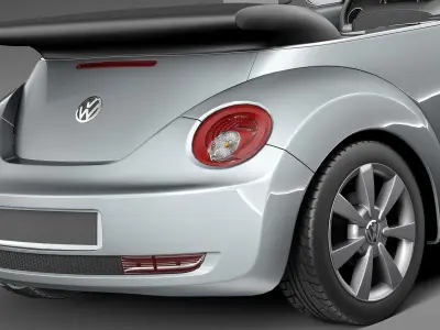 Volkswagen Beetle 2005 - 2011 convertible 3D model
