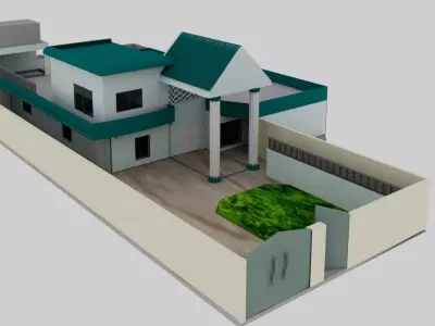  Realistic 3D Home Model  Architectural Visualization Maya 3D model
