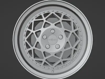 DSC - 3 Piece Wheels - Game Ready Low-poly 3D model