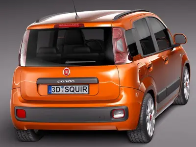 Fiat Panda 2012 3D model