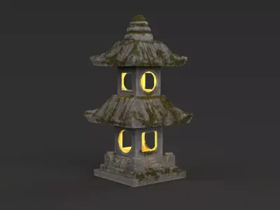 THAILAND GARDEN LAMP 3D model