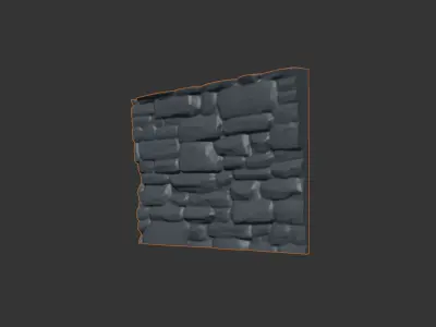 Dense Sandstone Wall Prop 3D model
