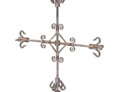 Girouette Eglise - Church weathercock Midle Ages Free 3D model