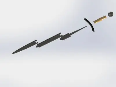 WG 7002 - Sword 3D print model