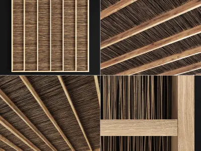 Ceiling canopy thin branch 3D model