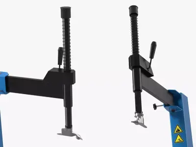 Automotech AS-24SA Semi-Automatic Tyre Changer 3D model