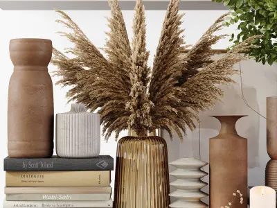 Decorative Set 163 Low-poly 3D model