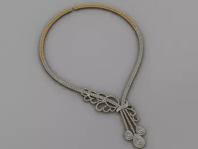 Swarea Necklace Diamond  3D print model