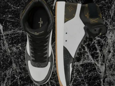 LOUIS VUITTON RIVOL TRAINER HIGH 3D SHOES Low-poly 3D model