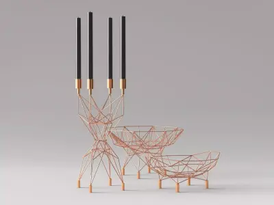 Pylon Collection wire basket 3D model