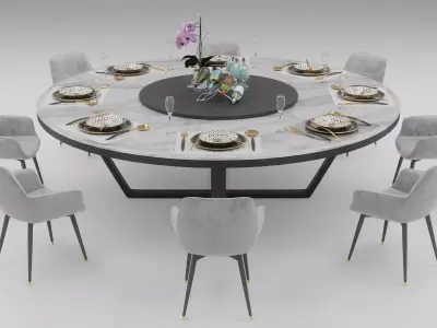 Dining Table set 3D model