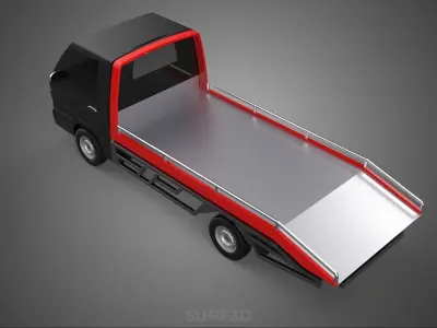TOWING TOW TRUCK FLATBED TOWTRUCK PICK UP L300 PICKUP VEHICLE 3D model