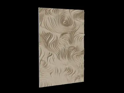 mural decor set wall panel 07 3D model