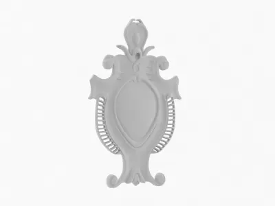 Cartouche Ornament 013 3D model