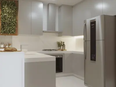Modern kitchen 3D model get