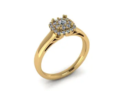 Jewelry Diamond Ring  Free 3D print model