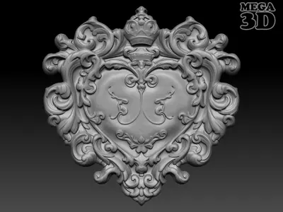 Bas relief Frame 240506 06 3D print model