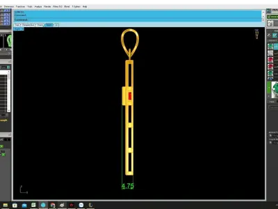 Luxury Cross Pendant 3D Model for Jewelry Casting  4259 3D print model
