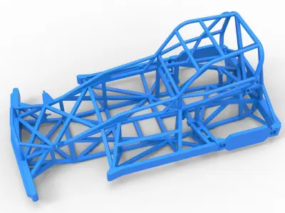 Frame of New Zealand Superstock car Version 2 Scale 1 to 25 3D print model