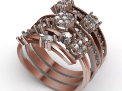 Ring Lady Fashion R-004 3D print model