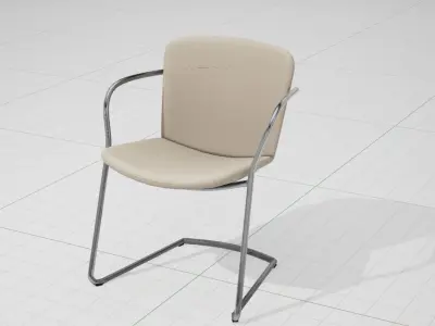 PlusHalle Land Cantilever Chair UE4 Low-poly 3D model