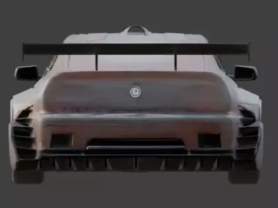 Performance Street  car 3D Asset Low-poly 3D model