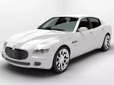 Maserati Quattroporte 4K 3D model