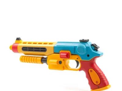 Vibrant Toy Blaster model pack Low-poly 3D model