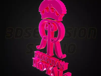 Rajasthan Royals logo - Cinematic - 3D print 3D model