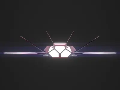 3DP Spaceships Collection - The Reaper Low-poly 3D model