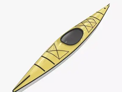 Kayak canoe 3D model