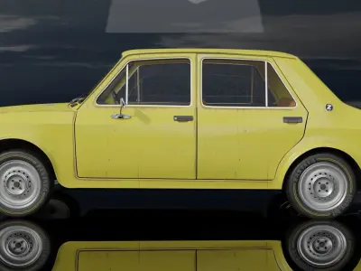 Zastava 101 GTL Low-poly 3D model