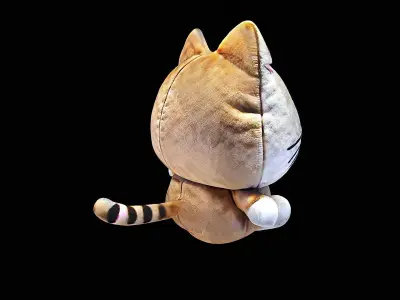 cute little cat plush 3D model