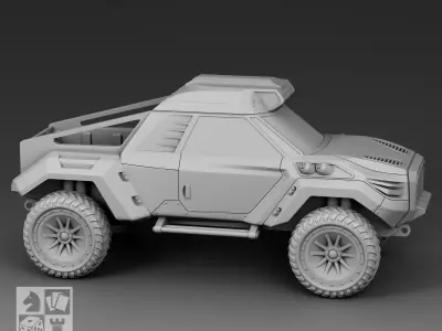 Futuristic Crossover 3D print model