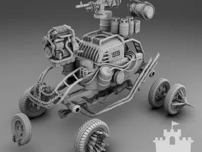 Mad Car 3D print model
