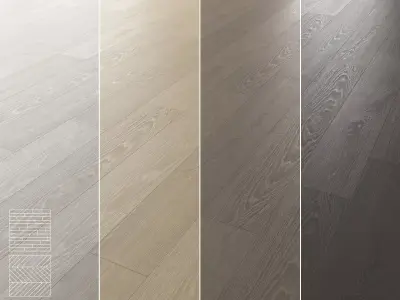 Wood Floor Set 12 3D model