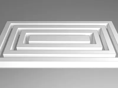 Box Chandelier 3D model