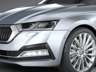 Skoda Octavia Estate 2020 3D model