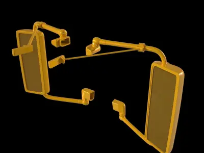 VOLVO VNL TRACTOR TRUCK 2002 SIDE MIRRORS 3D print model