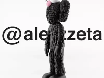 Kaws BFF x Uzi BFF x Bloody Hands Companion Textured Low-poly 3D model